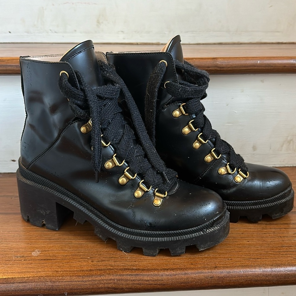 Gucci combat boots